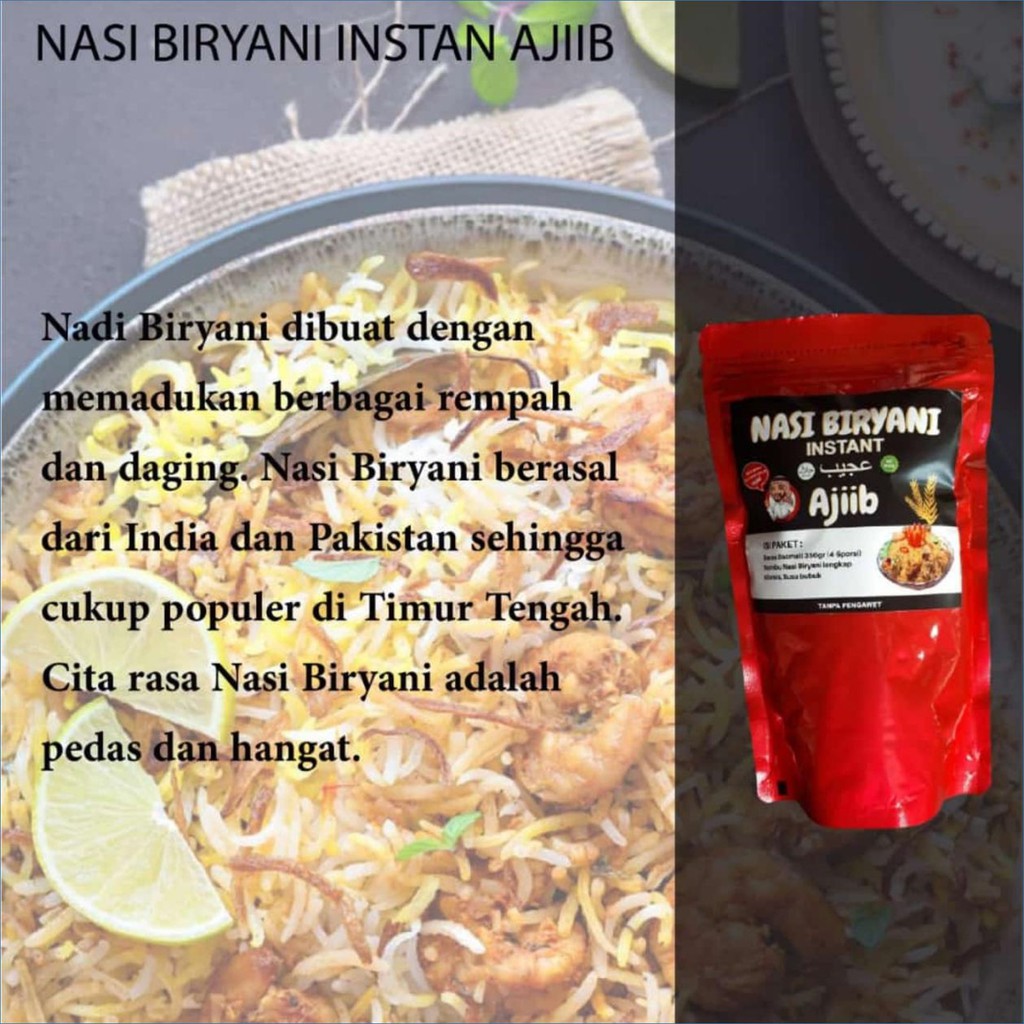 

Nasi Biryani Instan Ajib 350gr