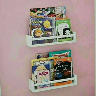 TwinsJ 2pcs rak buku anak melayang rak buku Ambalan TwinsJ 2pcs rak buku anak melayang rak buku Ambalan