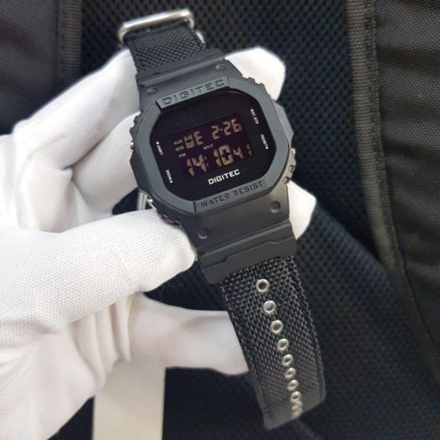 NEW,,, JAM TANGAN DIGITEC 5024/DG-6034 BAHAN KANVAS/ NYLON ORIGINAL WATERPROOF