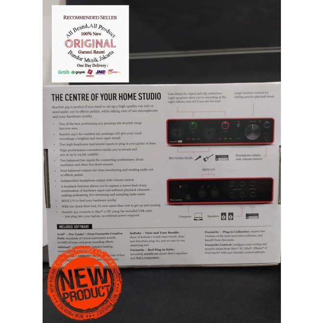 FOCUSRITE 4I4 SOUNDCARD AUDIO INTERFACE