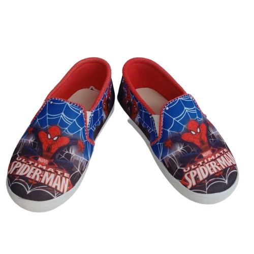 Sepatu slip on anak laki-laki / sepatu anak selop slipon  Spiderman Paling Murah