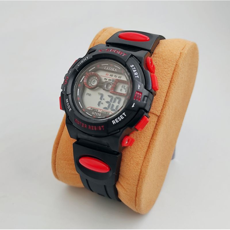 JAM TANGAN COWOK CEWEK SPORTY LASIKA ORIGINAL WATER RESIST FULL COLOUR