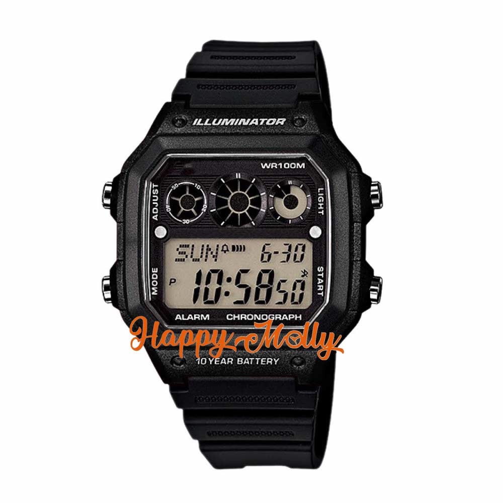 Iluminator Water Resistant - Jam Tangan Digital Pria dan Wanita ( Group ) Strap Rubber L116