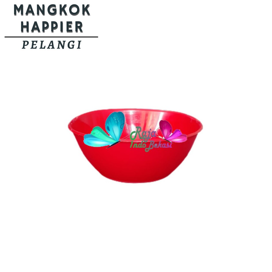 Tebal Baskom Mangkok Plastik 17 Happier 16.5cm Mangkok Plastik Warna 15cm Baskom Besek Serbaguna