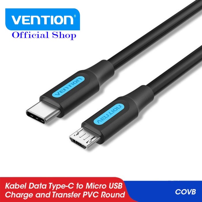 Vention Kabel Charger 2A Type-C to Micro USB Adapter USB-C to Micro