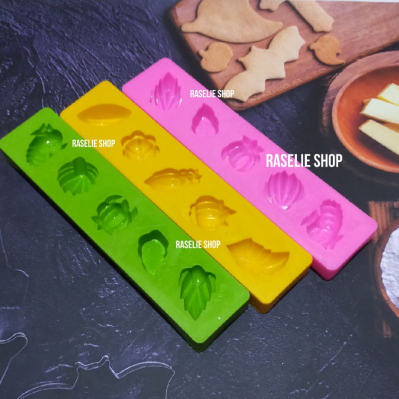 Balok Cetakan Kue Bangkit Kecil Kue Satu Kue Kering Nastar Motif Bahan Plastik Warna