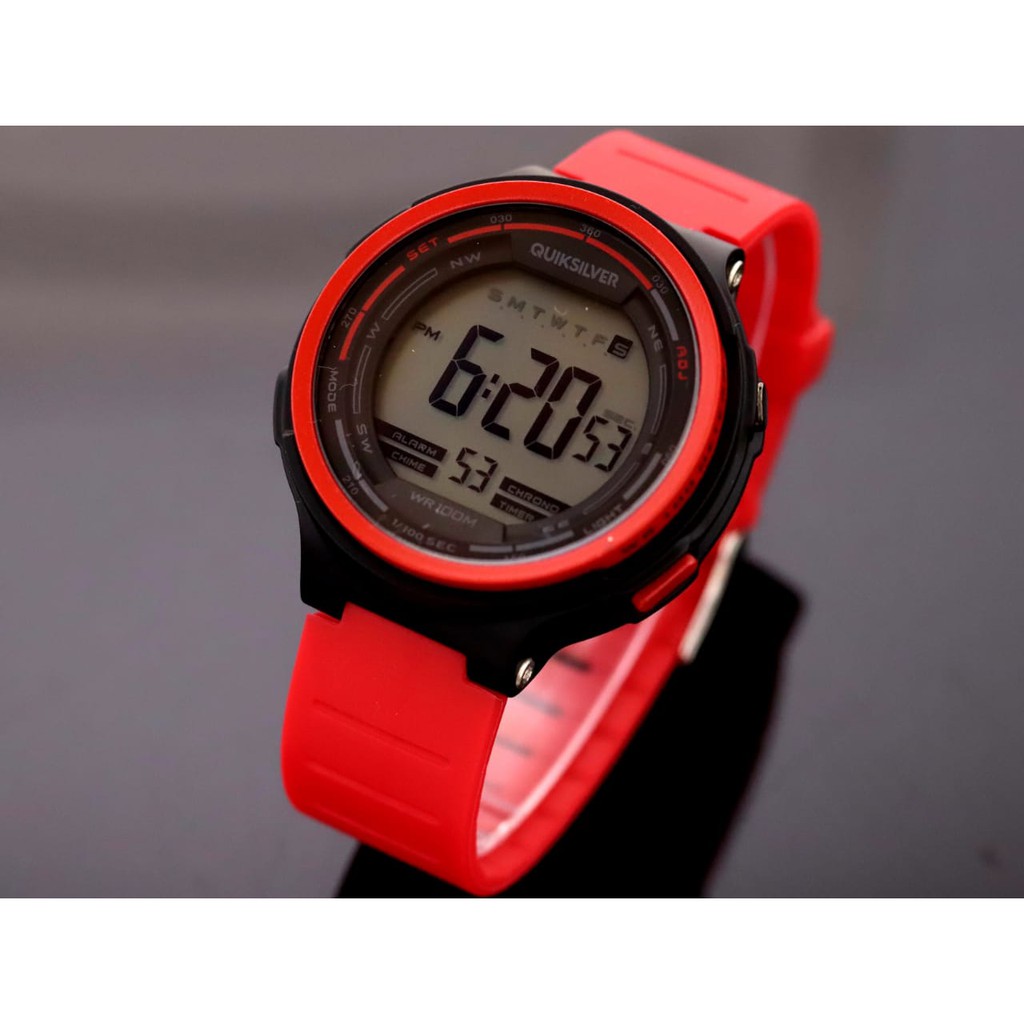 JAM TANGAN PRIA QUIKSILVER DIGITAL RUBBER DIAMETER 4,6 CM || JAM TANGAN FASHION QUICKSILVER QS