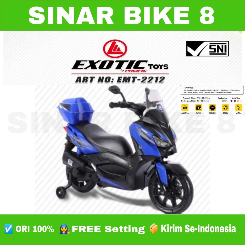 Motor Motoran Aki anak EXOTIC EMT 2212 Model N-MAX