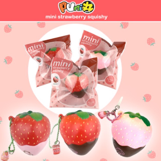 Squishy mini punimaru strawberry
