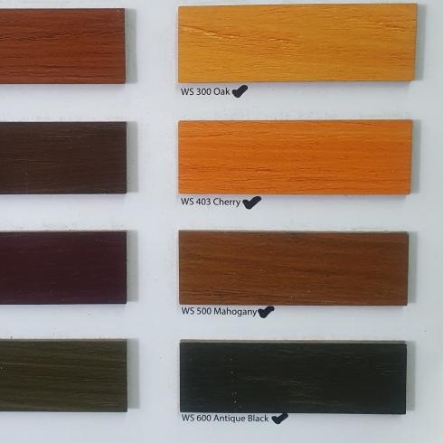 ♗ Cat Woodstain Kayu MOWILEX Water Based warna Cherry 403 ukuran 1 Liter ⅍