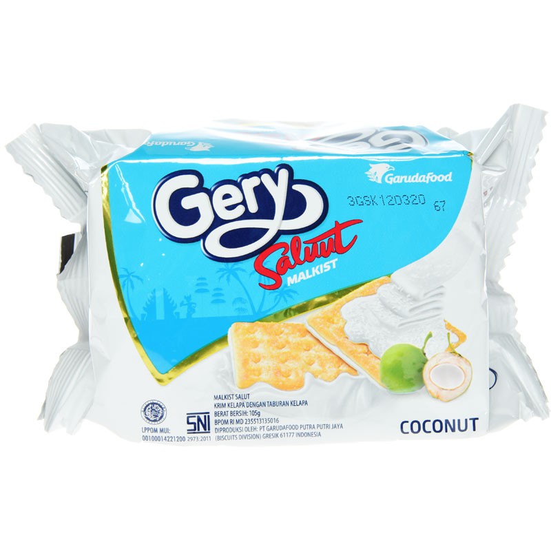 

[HeMart] Gery Saluut Malkist Coconut 105g / Snack