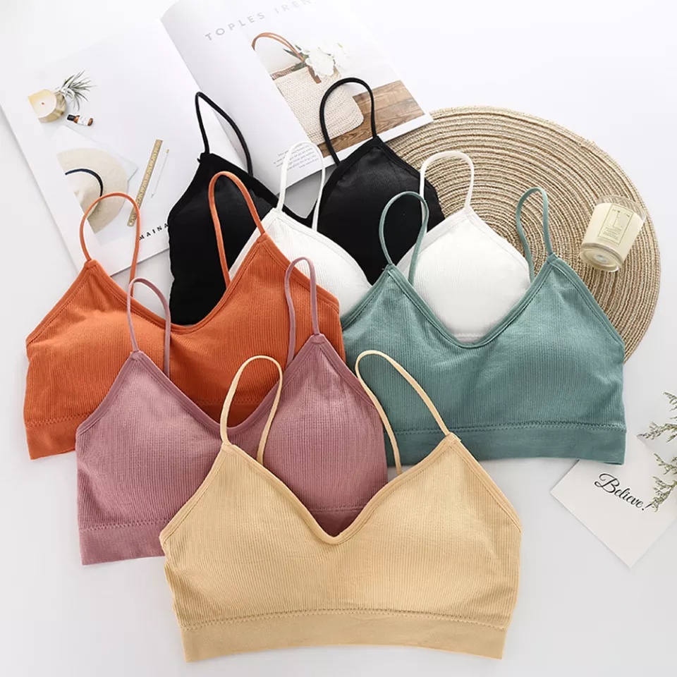 Bra Wanita Tanpa Kawat Bahan Halus Pakaian Dalam Wanita Bralette Push Up Elastis Sexy dengan Busa Tmall88