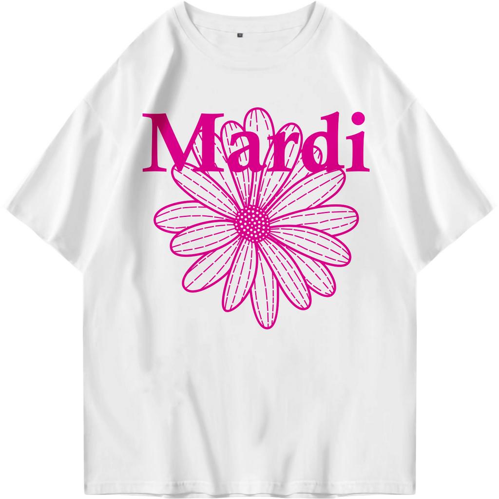 Firstlast Oversized Tshirt Bunga M | Kaos Oversize Wanita