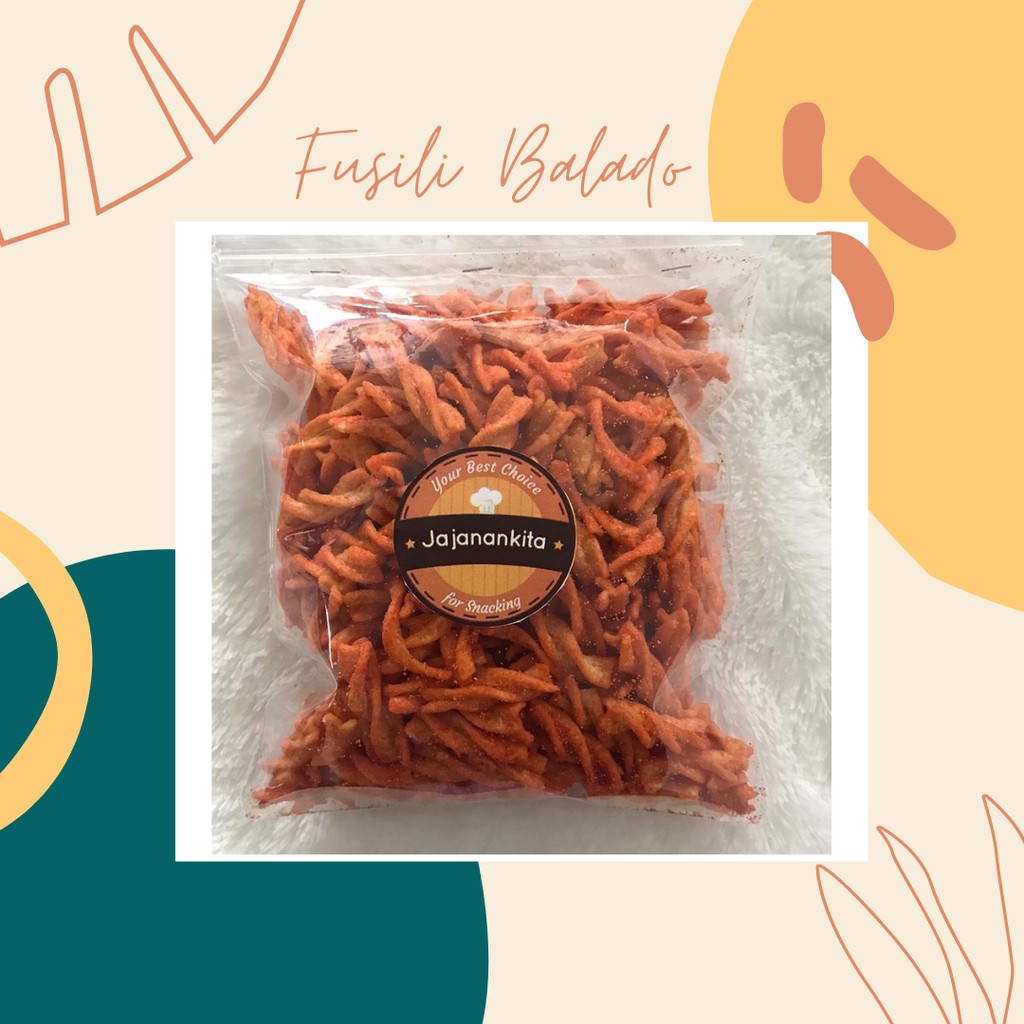 

CEMILAN MURAH/JAJANAN MURAH FUSILI BALADO 250gr