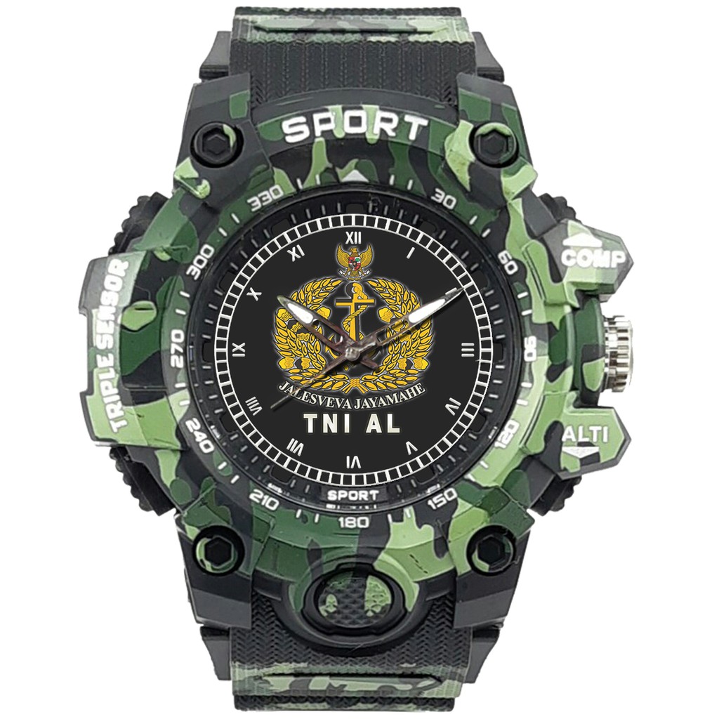 (SPECIAL EDITION) JAM TANGAN LOGO TNI-AL WATER RESISTANT NO.4