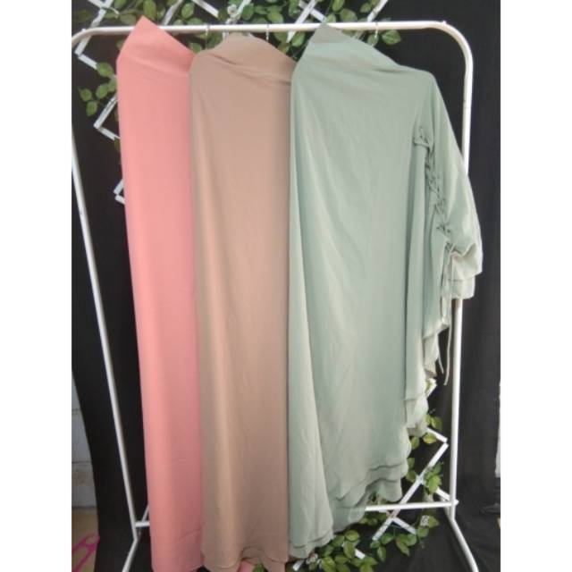 Khimar Ceruty 2 Leyr tali/ khimar dewasa khimar ceruty