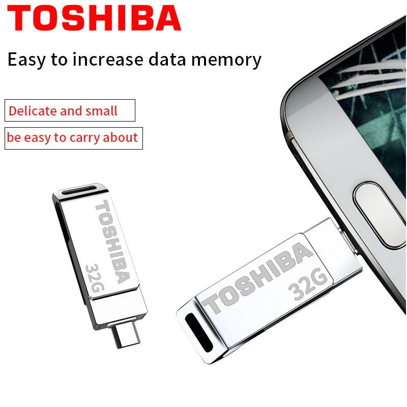 Metal USB 128GB 32GB OTG Flash disk