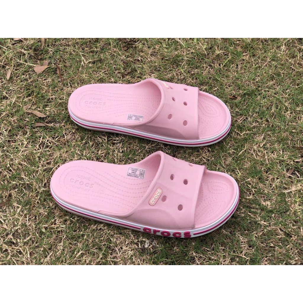 Crocs Sandal Pria dan Wanita Anti Air Crocs Bayaband Slide Baya Band Slide Original Sendal Slop Pria Wanita