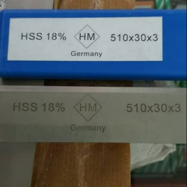 pisau planer HSS 18% merk HM 510 x30 x 3mm