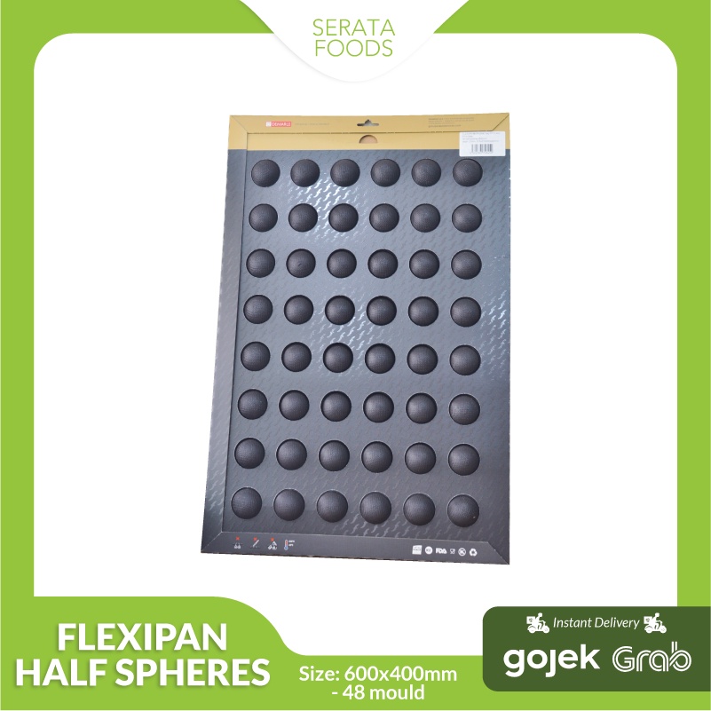 

Flexipan FP1561 Mini Half-Spheres 48 Mould - Cetakan Kue Silikon