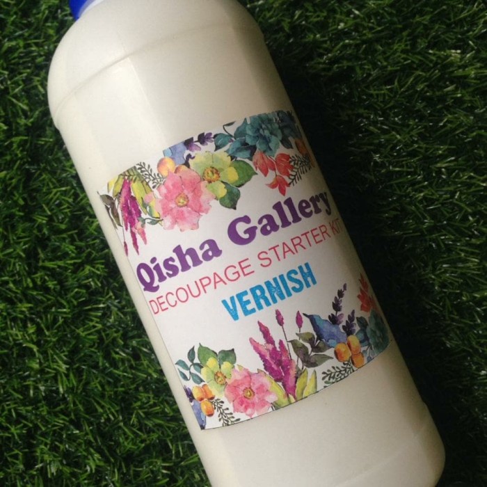 

(TERLARIS) Vernish Decoupage ukuran 1 liter - Glossy