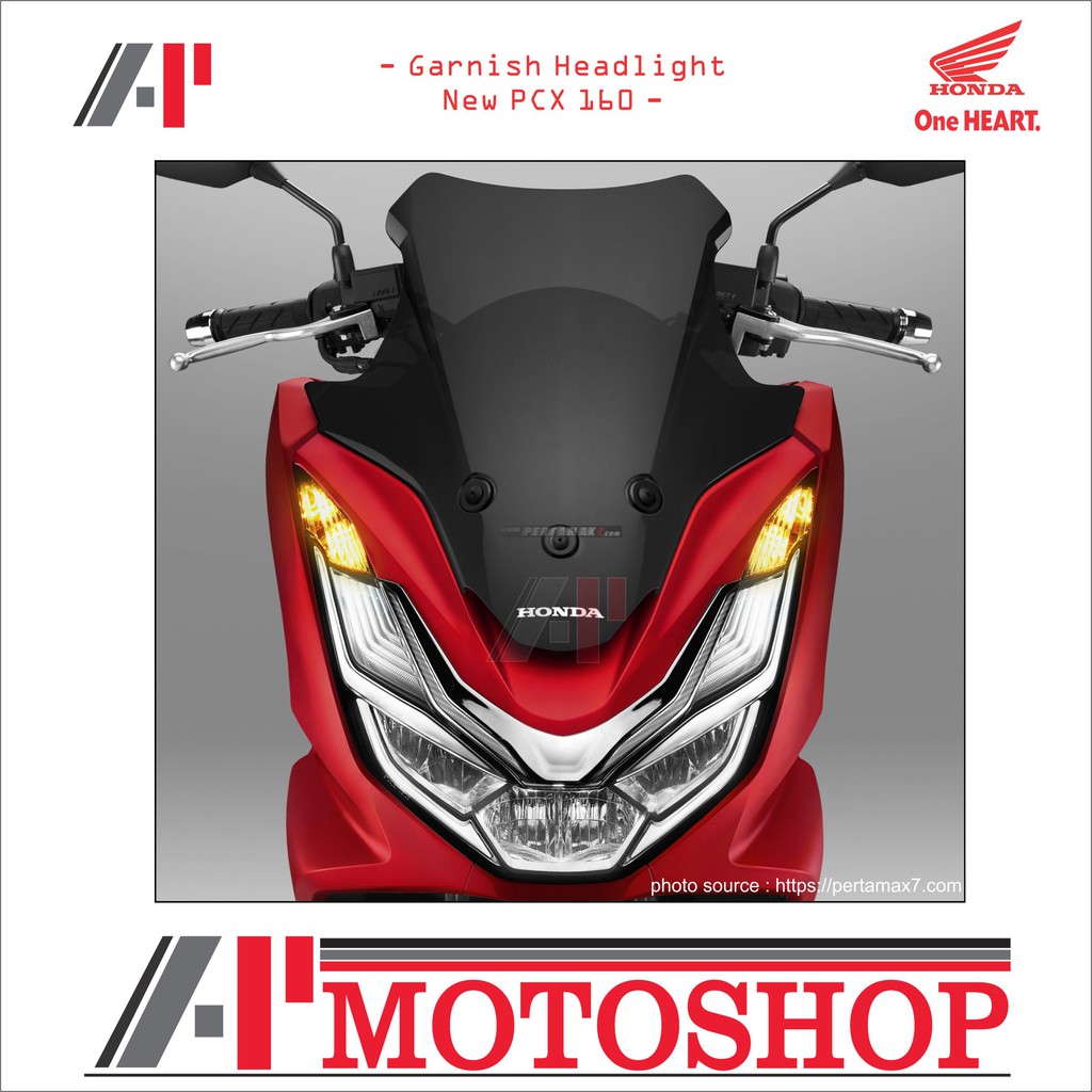 Aksesoris New PCX 160 - Garnish Headlight / Lampu Depan