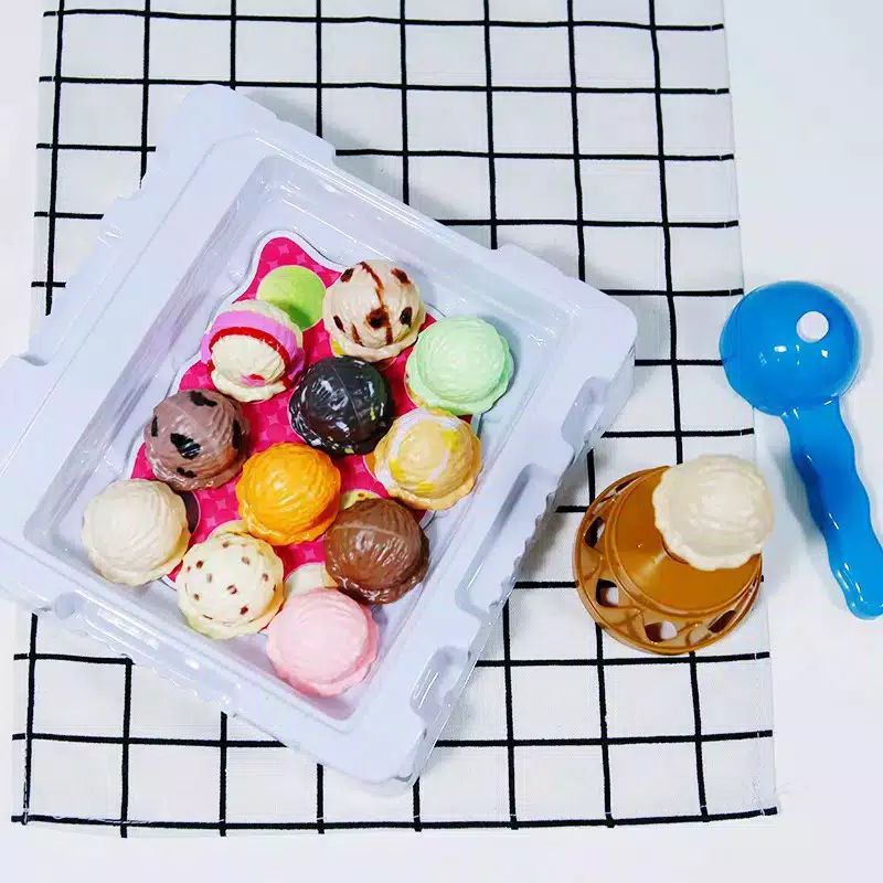 Mainan Ice Cream Tower susun - es krim susun