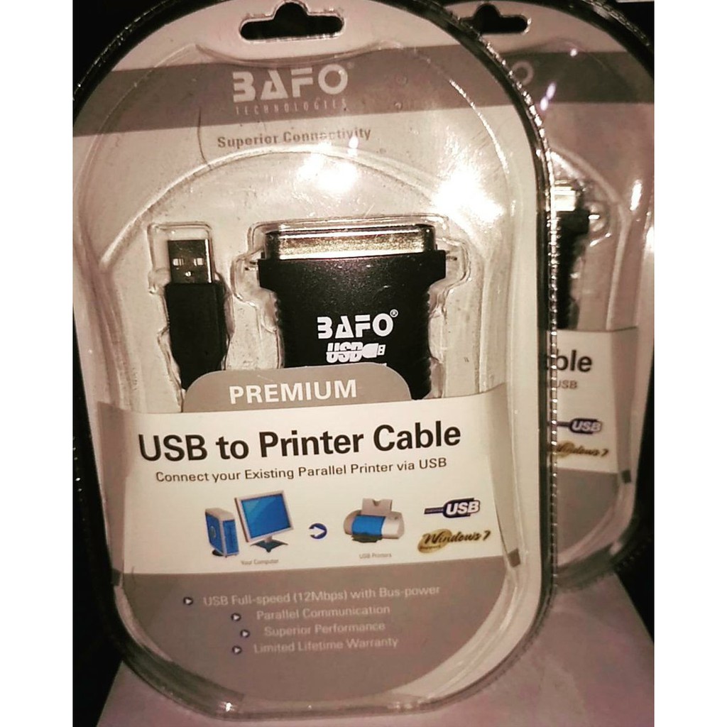 Kabel USB to Printer Parallel BAFO