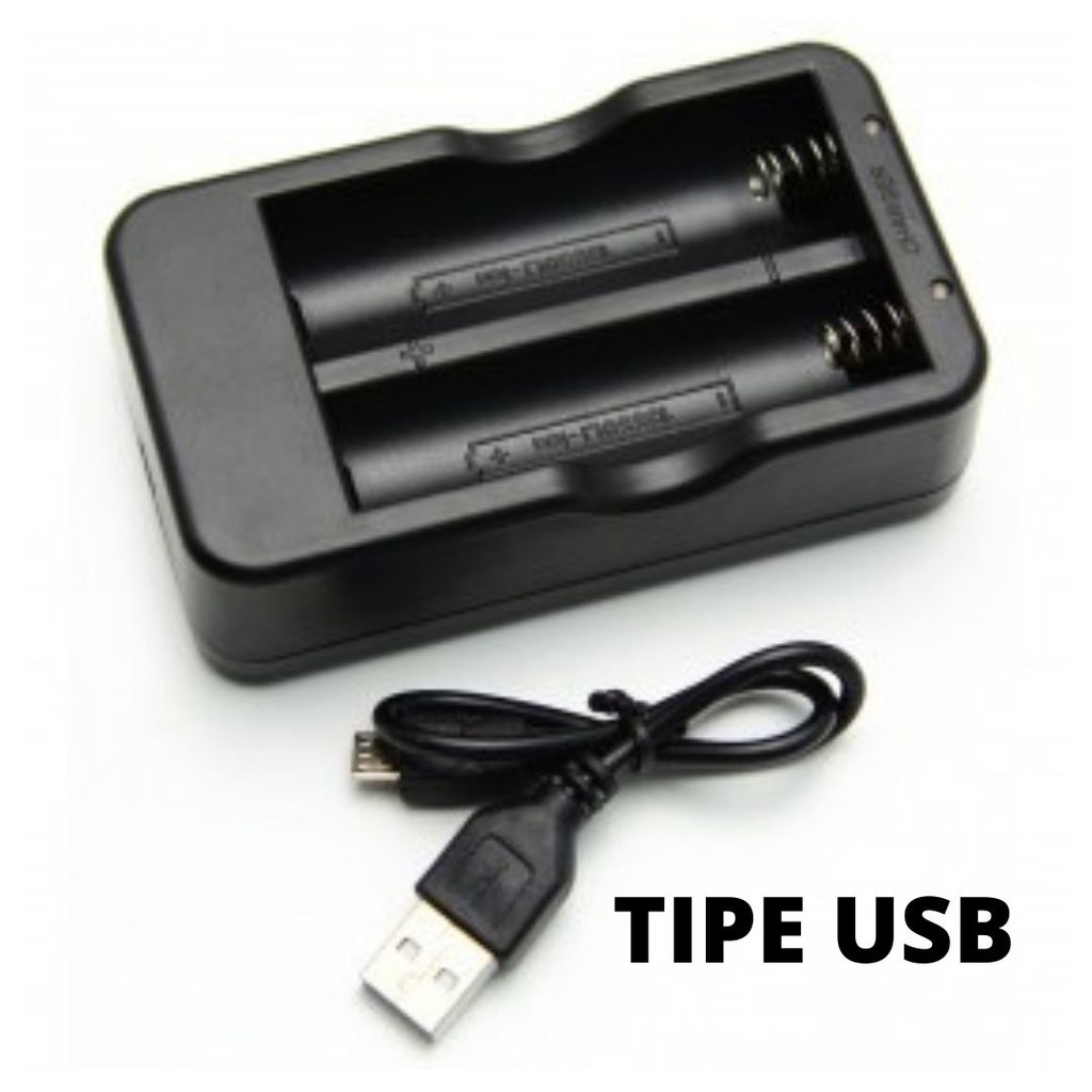 Charger Baterai 2 Slot 18650 USB Dan Non USB 111107