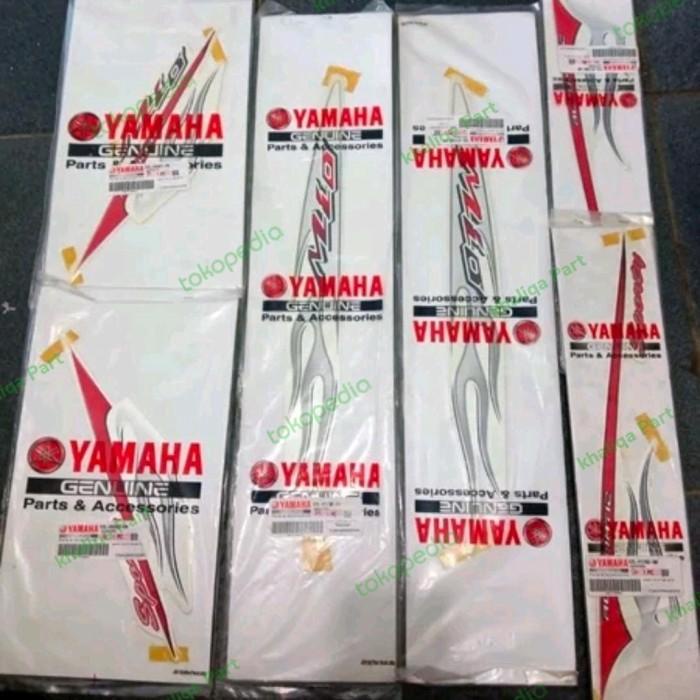 Emblem Motor Striping Stiker Mio Sporty Mio Api Putih 2006 Original Fulset