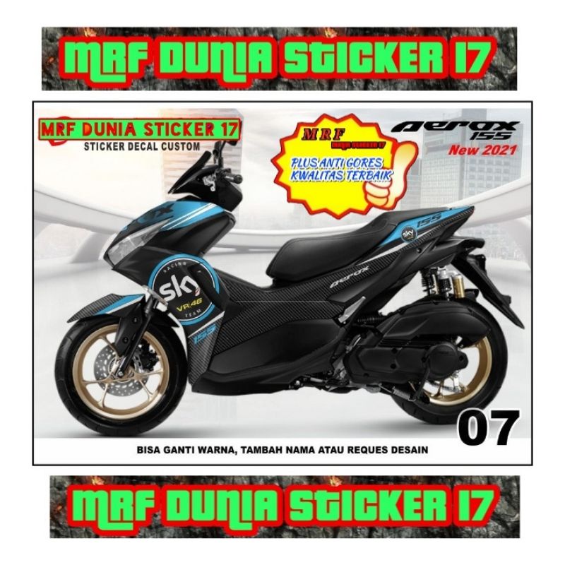 Decal Stiker Motor Yamaha Aerox 2021 Full Body Modifikasi 07