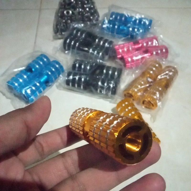 Jalu sepeda footstep sepeda pijakan kaki as roda aloy (2pcs)