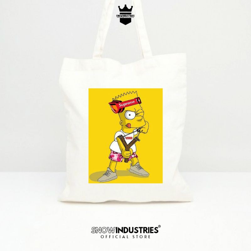 Tote Bag Wanita Pria Kanvas Baby Premium The Simpson