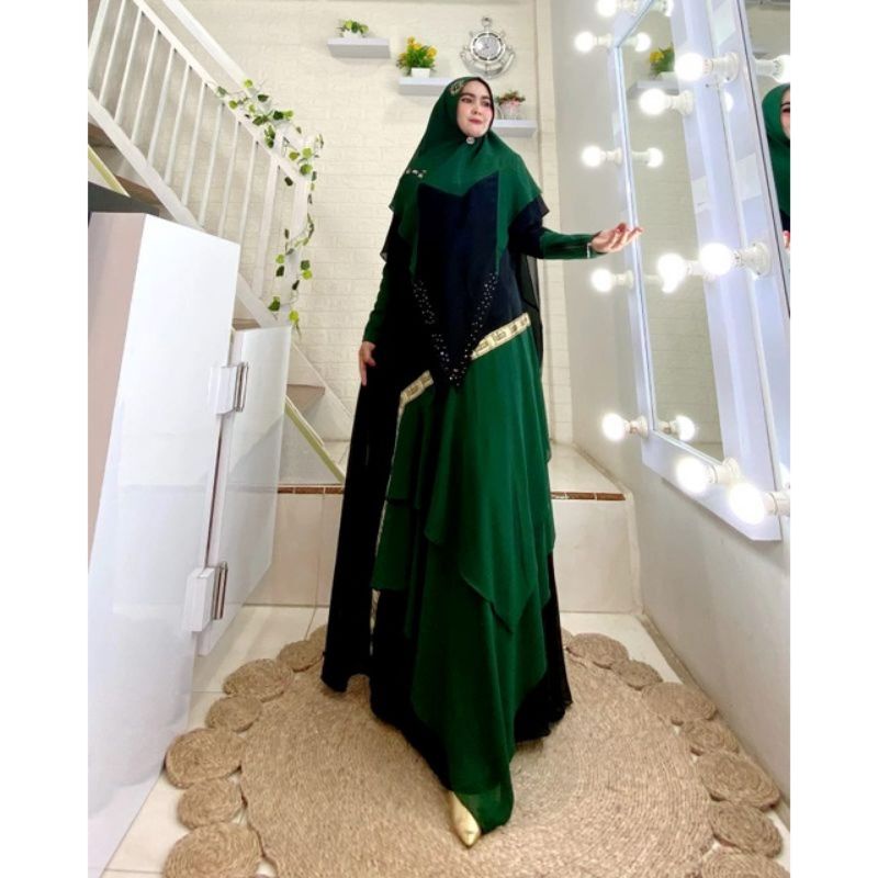 CARLINA SYARI ORIGINAL/SYARI PUTIH/SYARI HAJI UMROH/DHEAAFIECCENA/DHEA BOUTIQUE/SYARI PUTIH POLOS CA