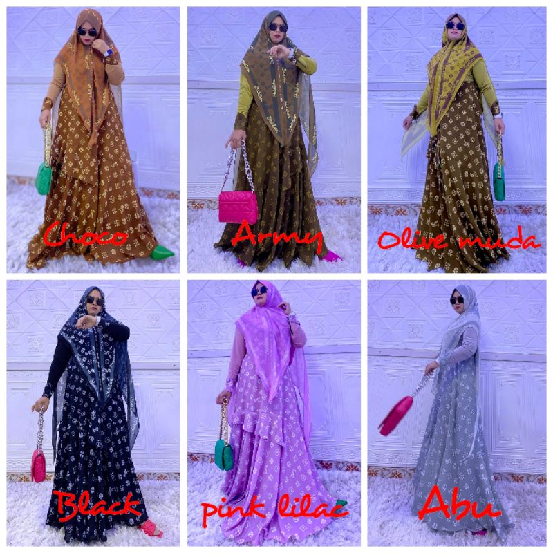 DRESS YODIZEIN SYARI 002 PREMIUM SET , Ory Yodizein Syari