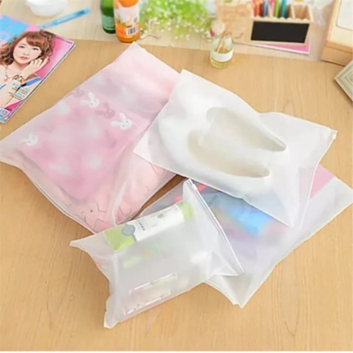 Zipper Storage Bag Travel Plastik Pelindung Baju