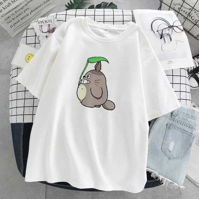 MYSTIQUE.ID-BAJU KAOS TOTORO STUDIO GHIBLI T-SHIRT LUCU DAN AESTHETIC