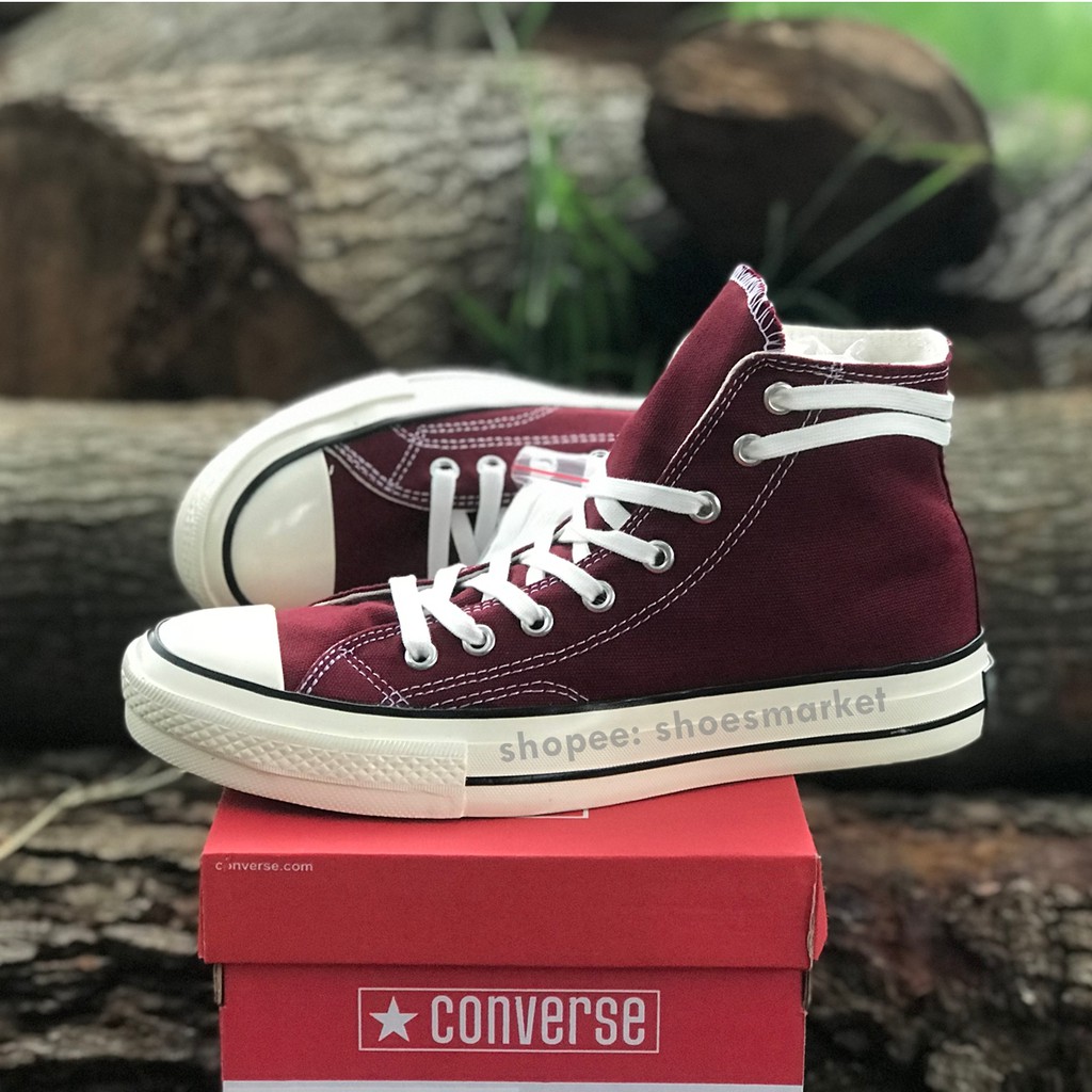 SEPATU CONVERSE 70S HIGH MAROON ALL STAR CHUCK TAYLOR OBRAL MURAH