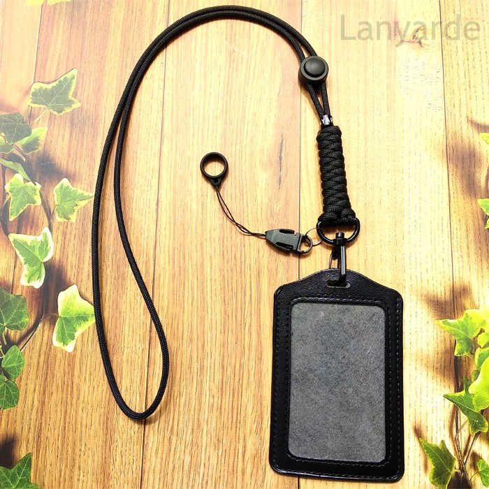 Id Card - (4257) Lanyard Fishtail Name Tag Id Card Holder Tali Leher Kartu