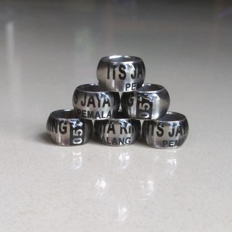 Ring Merpati Custom Nama Baja Donat | Ring Merpati Request Nama Sendiri | Ring Baja Donat