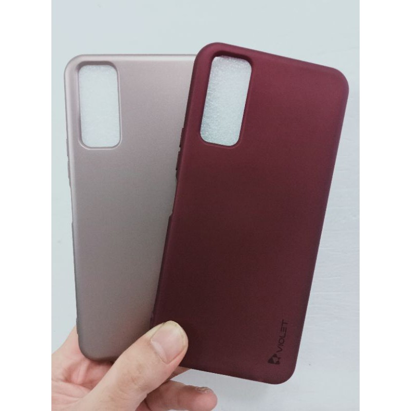 VIVO Y12S BABY SKIN ULTRATHIN CASING SOFTCASE VIOLET SILIKON