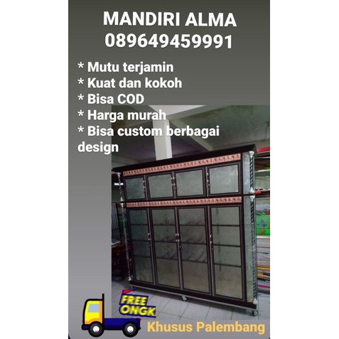 LEMARI PIRING HIAS 4 PINTU