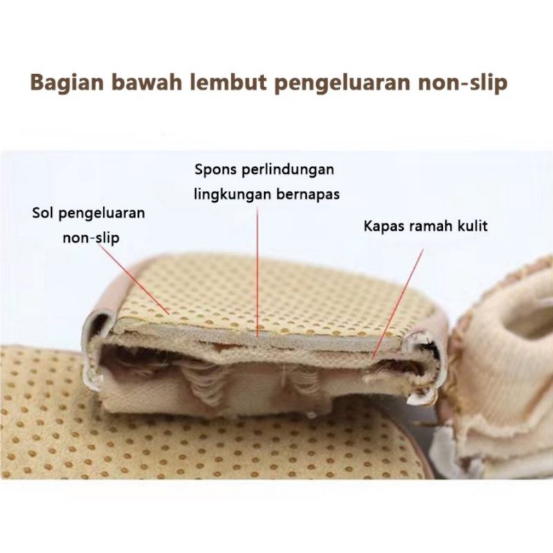 BLESSHOP Sepatu Bayi Kaos Kaki Sepatu Anti Slip Sepatu Prewalker