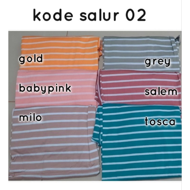 kaos salur jumbo wanita manset salur xxxl