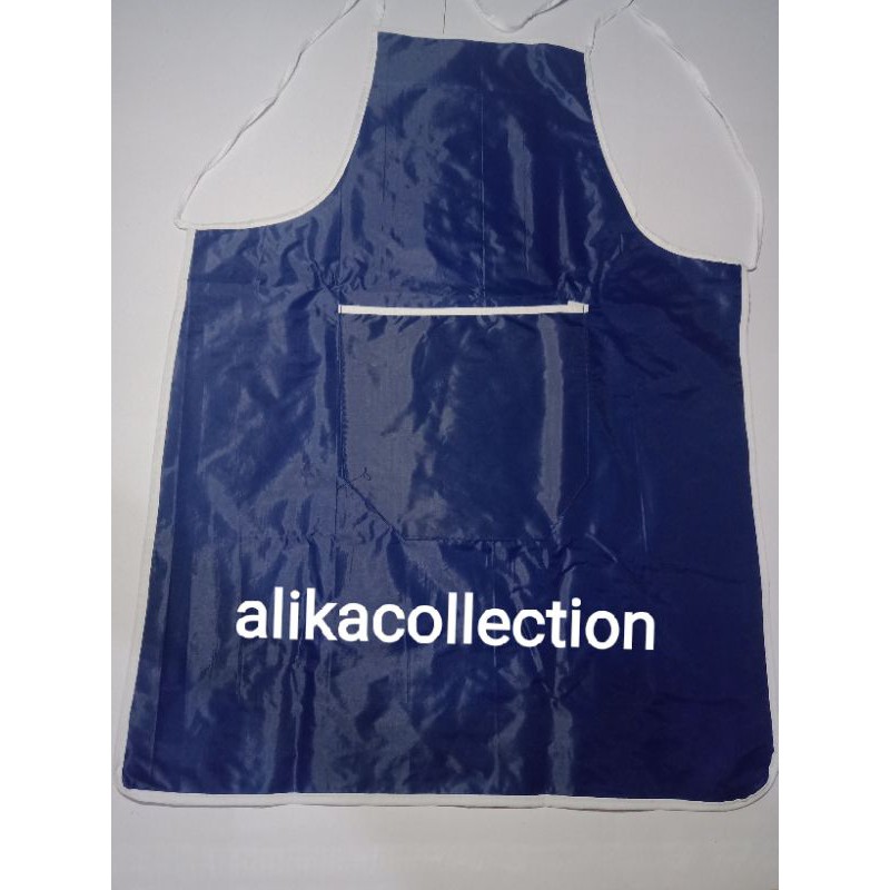 celemek masak apron masak motif polos waterproof anti air