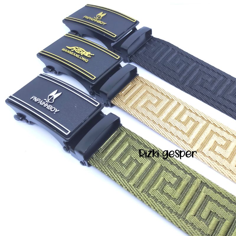 Ikat Pinggang Pria Canvas Nylon Belt Nylon Canvas Sabuk Pria Nylon