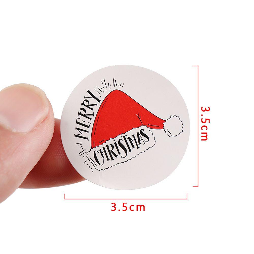 Nanas 120Pcs Gift Paper Sticker DIY Santa Claus Tag Biskuit Paket Merry Christmas Xmas Ornament