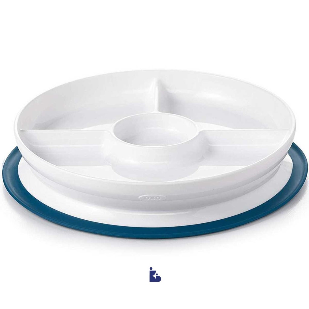 OXO Tot Stick &amp; Stay Suction Divided Plate | Piring Makan | Piring Anak