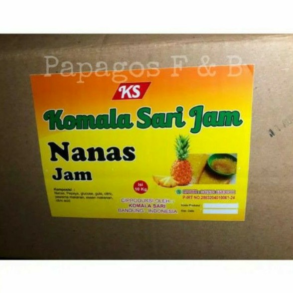 

Selai Nanas Kumala Komala Sari Jam repck 500 gr / gram