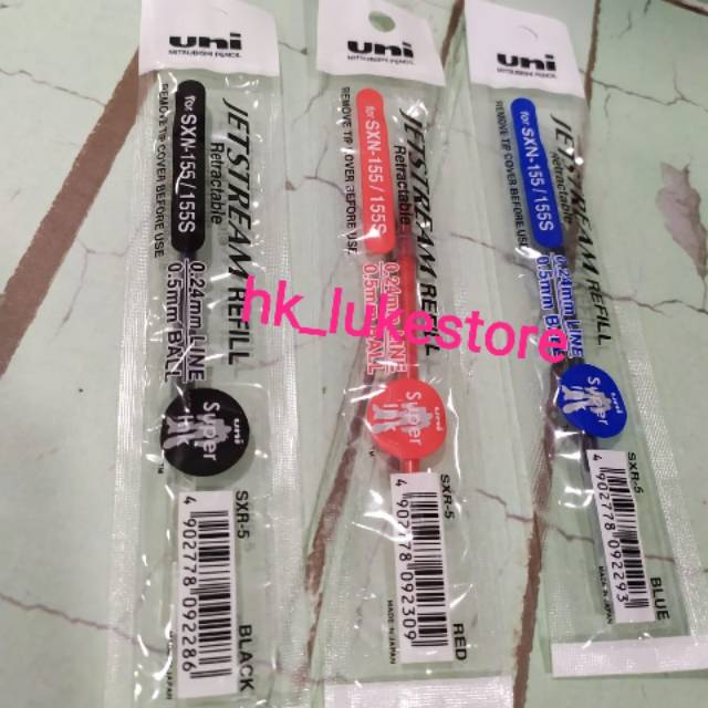 

Uni SXR-5 Jetstream ballpen refill-0.5mm